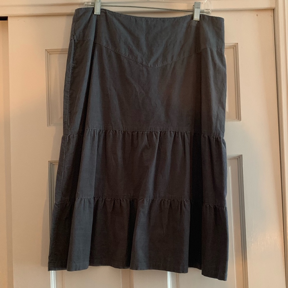 Blue gray skirt
